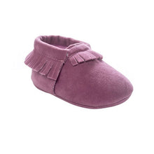 Load image into Gallery viewer, Newborn PU Suede Leather Shoes Baby Boy Girl Baby Moccasins Soft Shoes Fringe Soft Soled Non-slip Crib Shoe