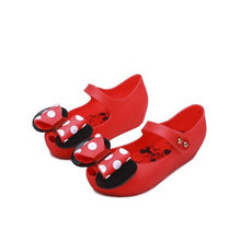 Load image into Gallery viewer, Mini Melissa Girls Sandals 2019 Summer Mickey &amp; Minnie Twins Pattern Shoes Jelly Shoe Sandals Girl Non-slip Kids Sandal Toddler