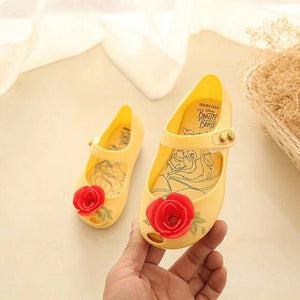 Mini Melissa Girls Sandals 2019 Summer Mickey & Minnie Twins Pattern Shoes Jelly Shoe Sandals Girl Non-slip Kids Sandal Toddler