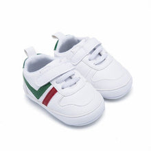 Load image into Gallery viewer, Kids Baby Boys Breathable Striped Print Anti-Slip Shoes Sneakers Soft Soled Walking Shoes First Walkers