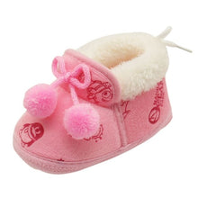 Load image into Gallery viewer, 2018Fashion Sweet Newborn Baby Girls Princess Bowknot Winter Warm First Walkers Soft Soled Infant Toddler Kids Girl Cack Shoes