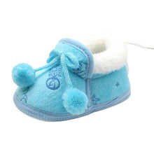 Load image into Gallery viewer, 2018Fashion Sweet Newborn Baby Girls Princess Bowknot Winter Warm First Walkers Soft Soled Infant Toddler Kids Girl Cack Shoes