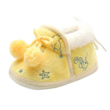 Load image into Gallery viewer, 2018Fashion Sweet Newborn Baby Girls Princess Bowknot Winter Warm First Walkers Soft Soled Infant Toddler Kids Girl Cack Shoes