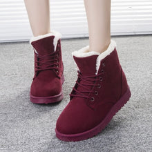 Load image into Gallery viewer, Women Boots Winter Warm Snow Boots Women Faux Suede Ankle Boots For Female Winter Shoes Botas Mujer Plush Shoes Woman WSH3132