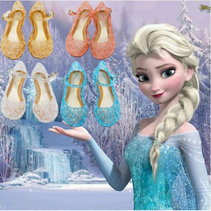 Ice Snow Shoes Elsa Crystal Shoes Cinderella Girls Princess Shoes Children