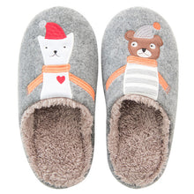 Load image into Gallery viewer, Indoor Warm Women Slippers Cute Animal Fox Unicorn Winter Fur Home Shoe Female Girl Nonslip Memory Foam Cotton House Slippers