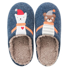 Load image into Gallery viewer, Indoor Warm Women Slippers Cute Animal Fox Unicorn Winter Fur Home Shoe Female Girl Nonslip Memory Foam Cotton House Slippers