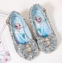 Load image into Gallery viewer, Children Leather Elsa Sandals Child High Heels Girls Princess Summer Elsa Shoes Chaussure Enfants Sandals Party Shoes Size 24-36