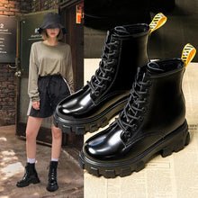 Load image into Gallery viewer, Boots Women Shoes PU Woman Boots Wedge Solid Color Fashion Winter Ankle Boots 2019 Winter New Short Fur Warm Winter Boots X298