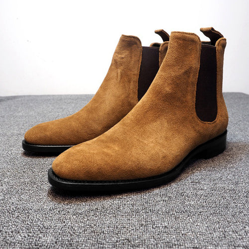 Mens Boots Men Chelsea Boots Ankle Boots Plus Velvet High-top Martin Boots Outdoor Walking Shoes Wear Resistant Casual Shoes