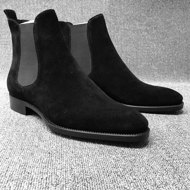 Mens Boots Men Chelsea Boots Ankle Boots Plus Velvet High-top Martin Boots Outdoor Walking Shoes Wear Resistant Casual Shoes