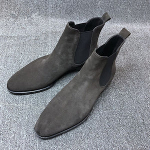 Mens Boots Men Chelsea Boots Ankle Boots Plus Velvet High-top Martin Boots Outdoor Walking Shoes Wear Resistant Casual Shoes