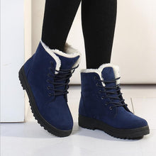 Load image into Gallery viewer, Winter Boots Women Snow Boots Shoes Woman Boots Fashion Flat Winter Boots Ankle Boots Cow Suede Warm Booties 2019 Warm Boots X43