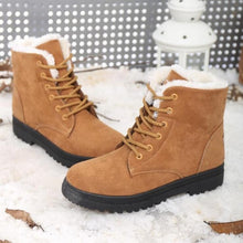 Load image into Gallery viewer, Winter Boots Women Snow Boots Shoes Woman Boots Fashion Flat Winter Boots Ankle Boots Cow Suede Warm Booties 2019 Warm Boots X43