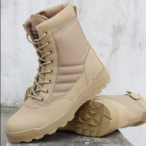 Army Boot  Men Desert Tactical Military Boots Mens Work Safty Shoes Zapatos De Mujer Zapatos Ankle Lace-up Combat Boots Size 46