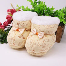 Load image into Gallery viewer, Newborn First Walkers Toddler Infant Shoes Cotton Snow Booties Soft Sole Crib Shoes  Winter Warm Anti-slip Baby Shoes 0-1Y