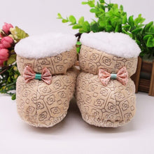 Load image into Gallery viewer, Newborn First Walkers Toddler Infant Shoes Cotton Snow Booties Soft Sole Crib Shoes  Winter Warm Anti-slip Baby Shoes 0-1Y