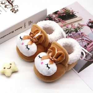 Newborn First Walkers Toddler Infant Shoes Cotton Snow Booties Soft Sole Crib Shoes  Winter Warm Anti-slip Baby Shoes 0-1Y