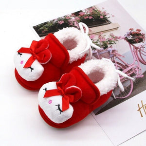 Newborn First Walkers Toddler Infant Shoes Cotton Snow Booties Soft Sole Crib Shoes  Winter Warm Anti-slip Baby Shoes 0-1Y