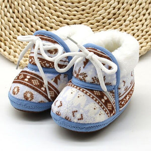 Newborn First Walkers Toddler Infant Shoes Cotton Snow Booties Soft Sole Crib Shoes  Winter Warm Anti-slip Baby Shoes 0-1Y