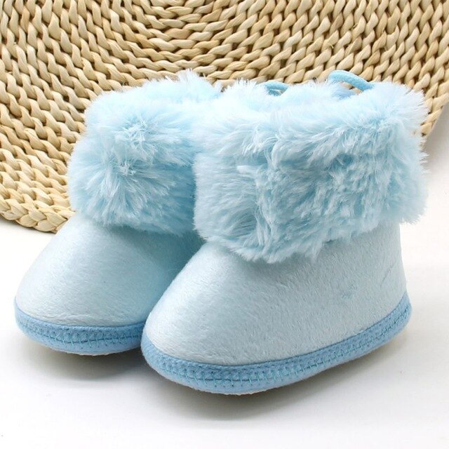 Newborn First Walkers Toddler Infant Shoes Cotton Snow Booties Soft Sole Crib Shoes  Winter Warm Anti-slip Baby Shoes 0-1Y