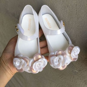 Mini Melissa Girls Sandals 2019 Summer Mickey & Minnie Twins Pattern Shoes Jelly Shoe Sandals Girl Non-slip Kids Sandal Toddler