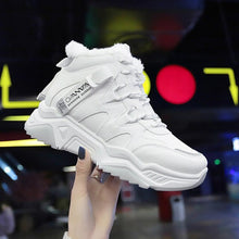 Load image into Gallery viewer, Women Casual Sneakers Winter Sneakers Plush Fur Warm Women Shoes Lace Up Female Boots Comrfortable Platform Shoes Women