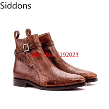 Load image into Gallery viewer, Winter Fashion Men Pointed Toe Zip Ankle Chelsea Boots PU Leather Boots Mens Male Casual Zapatos De Hombre D183