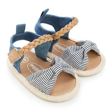 Load image into Gallery viewer, baby girls shoes newborn summer new fashion canvas bow PU casual soft first walkers baby toddler shoes