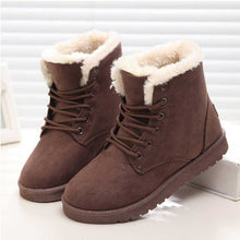 Load image into Gallery viewer, Women Boots Winter Warm Snow Boots Women Faux Suede Ankle Boots For Female Winter Shoes Botas Mujer Plush Shoes Woman WSH3132