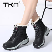 Load image into Gallery viewer, TKN 2019 Winter Women Snow Short Boots Platform ankle boots women high warm fur plush rain boots for women hiking boots 1617