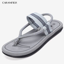 Load image into Gallery viewer, CARANFIER Sandals Men Sandalias Hombre Gladiator Sandals for Male Summer Roman Beach Shoes Flip Flops Slip Flats Slippers Slides