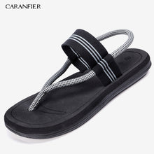 Load image into Gallery viewer, CARANFIER Sandals Men Sandalias Hombre Gladiator Sandals for Male Summer Roman Beach Shoes Flip Flops Slip Flats Slippers Slides