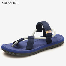 Load image into Gallery viewer, CARANFIER Sandals Men Sandalias Hombre Gladiator Sandals for Male Summer Roman Beach Shoes Flip Flops Slip Flats Slippers Slides