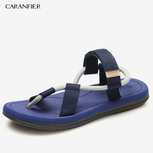 CARANFIER Sandals Men Sandalias Hombre Gladiator Sandals for Male Summer Roman Beach Shoes Flip Flops Slip Flats Slippers Slides