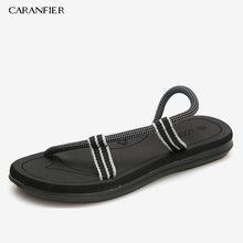 Load image into Gallery viewer, CARANFIER Sandals Men Sandalias Hombre Gladiator Sandals for Male Summer Roman Beach Shoes Flip Flops Slip Flats Slippers Slides