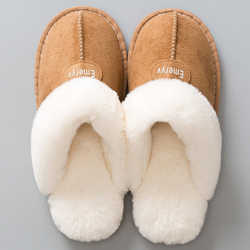 Women House Slippers Plush Winter Warm Shoes Woman Comfort Coral Fleece Memory Foam Slippers House Shoes for Indoor Outdoor Use